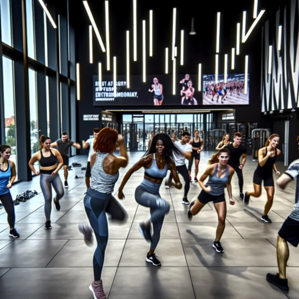 Energetikus csoportos edzés a Next Leveel Gymben